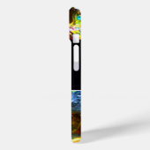 KUNSTKLEUR PALETTE EN BRUSHT MONOGRAM Black Case-Mate iPhone Case (Achterkant / Links)