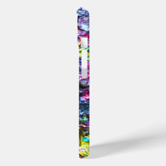 KUNSTKLEUR PALETTE EN BRUSHT MONOGRAM Black Case-Mate iPhone Case (Achterkant / Links)