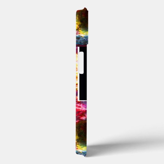 KUNSTKLEUR PALETTE EN BRUSHT MONOGRAM Black Case-Mate iPhone Case (Achterkant / Rechts)