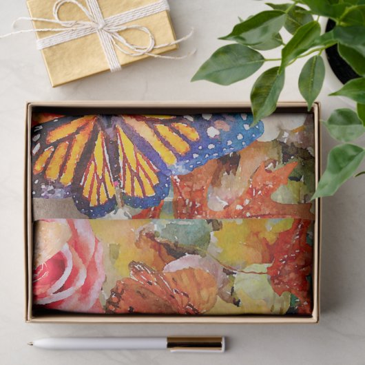 Kunstkleuren en schatten met monoboogvaar tissuepapier (Geschenk)