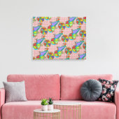kunstkleurenkamer canvas afdruk (Insitu (Woonkamer))