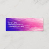 Kunstkleurige wolken mini-Visitekaartje Mini Visitekaartje (Achterkant)