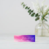 Kunstkleurige wolken mini-Visitekaartje Mini Visitekaartje (Staand voorkant)