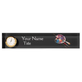 KUNSTKLEURPALETTE EN BRUSHEN, zwart Naambordje (Voorkant)