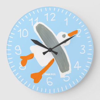 Kunstklok: John Dyer Seagull Blue Grote Klok