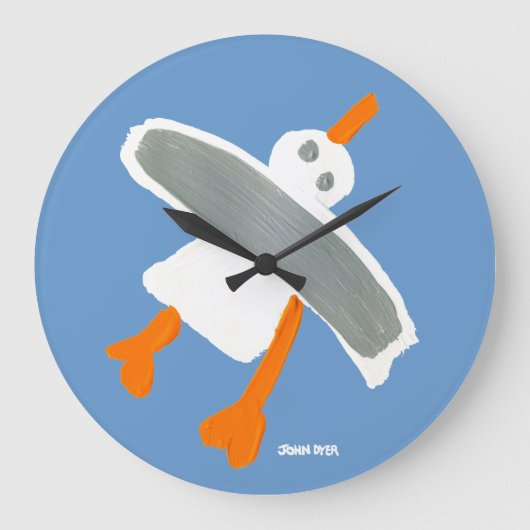 Kunstklok: John Dyer Seagull Grote Klok (Voorkant)