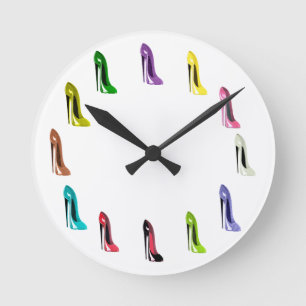 Kunstklokken voor Stiletto Shoe Ronde Klok