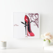 Kunstklokken voor Stiletto Shoe Vierkante Klok (Huis)