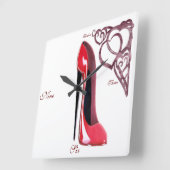 Kunstklokken voor Stiletto Shoe Vierkante Klok (Hoek)