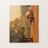 Kunstkoeboerderijpuzzel in vintage stijl legpuzzel (Verticaal)