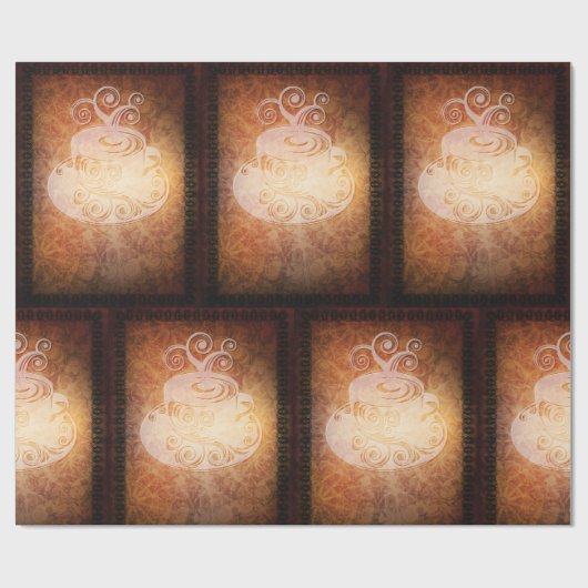 Kunstkoffie Cadeaupapier (Vlak)