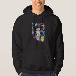 Kunstkoning voor vrouwen met een levendige tijger  hoodie
