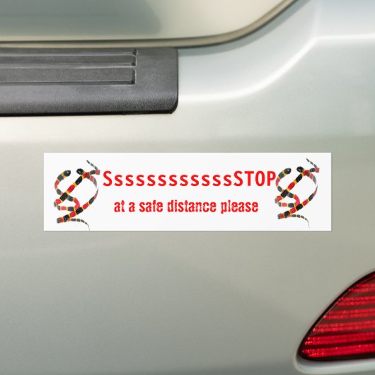 Kunstkoraalslangen Bumpersticker (Op auto)