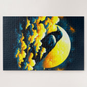 Kunstkraai ontwerp legpuzzel (Horizontaal)