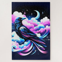 Kunstkraai ontwerp legpuzzel