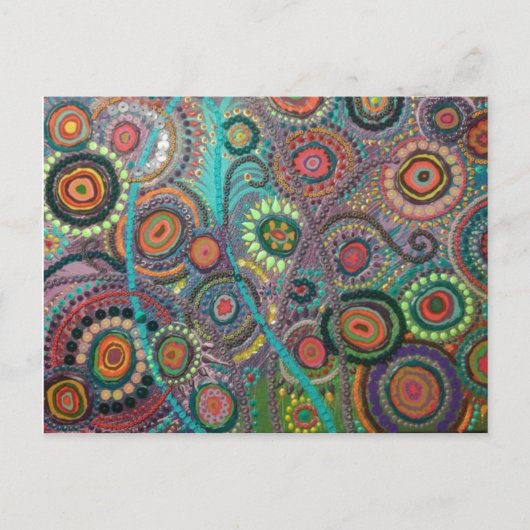 Kunstkuikens op een briefkaart (Peacock) (Voorkant)