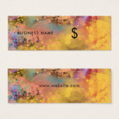 Kunstkunst Abstract schilderen kleurrijk Label Mini Visitekaartjes (Voorkant /achterkant)