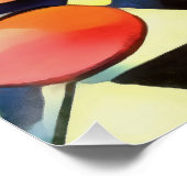 Kunstkunst Deco-stijl Tulieren Perfect Poster (Hoek)