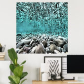 Kunstkunst in de Egeïsche Zee Poster (Thuiskantoor)