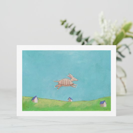 Kunstkunst in het schilderij van Armadillo Kaart (Staand voorkant)