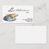 Kunstkunst Kunst Schoolleraar Paletkaart Visitekaartje (Voorkant / Achterkant)