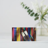 Kunstkunst Kunstkunstenaar Visitekaartje gekleurde (Staand voorkant)