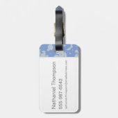 Kunstkunst met een tekenfilm voor duimbledore bagagelabel (Achterkant verticaal)