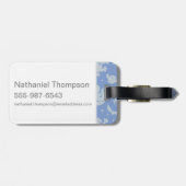 Kunstkunst met een tekenfilm voor duimbledore bagagelabel (Achterkant horizontaal)