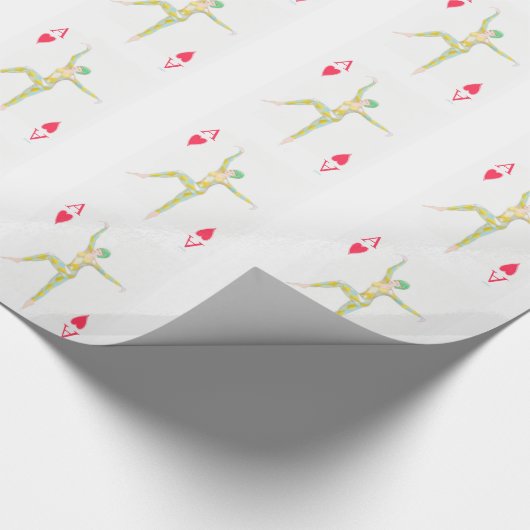 Kunstkunst met kunstdanskunst, harlequin cadeaupapier (Hoek)