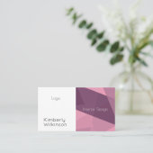 Kunstkunst met moderne stijl visitekaartje (Staand voorkant)