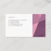 Kunstkunst met moderne stijl visitekaartje (Achterkant)
