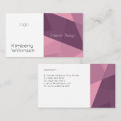 Kunstkunst met moderne stijl visitekaartje (Voorkant / Achterkant)