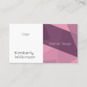 Kunstkunst met moderne stijl visitekaartje (Voorkant)