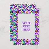 Kunstkunst Nieuwe Floral Uitnodiging (Voorkant / Achterkant)