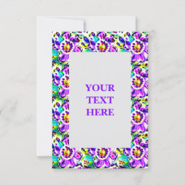 Kunstkunst Nieuwe Floral Uitnodiging