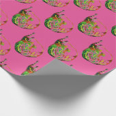 Kunstkunst pop van peren, illustratie waterverf cadeaupapier (Hoek)