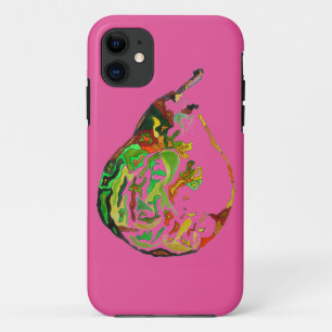 Kunstkunst pop van peren, illustratie waterverf iPhone 11 hoesje