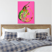 Kunstkunst pop waterverf kunst illustratie peren canvas afdruk (Insitu (Slaapkamer))