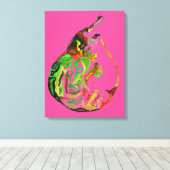 Kunstkunst pop waterverf kunst illustratie peren canvas afdruk (Insitu (Houten vloer))