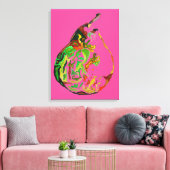 Kunstkunst pop waterverf kunst illustratie peren canvas afdruk (Insitu (Woonkamer))