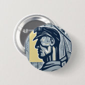  kunstkunst ronde button 5,7 cm (Voorkant /achterkant)