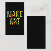 Kunstkunst schilderen artistieke kunst kleurrijk visitekaartje (Voorkant / Achterkant)