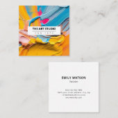 Kunstkunst van moderne naam Studio Contactkaartje (Voorkant / Achterkant)