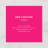 Kunstkunst van moderne naam Studio Vierkante Visitekaartje (Achterkant)