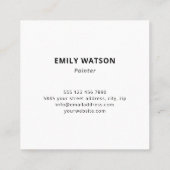 Kunstkunst van moderne naam Studio Vierkante Visitekaartje (Achterkant)