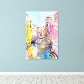 Kunstkunst van Venetië Canvas Afdruk (Insitu (Houten vloer))