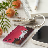 Kunstkunst Witte Leeuwse landschapsadelaar Sleutelhanger (Voorkant Rechts)