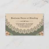 Kunstkunstenaar -  Chic Floral Visitekaartje (Achterkant)