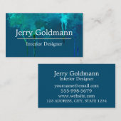 Kunstkunstenaar Interior Designer Decorator Visitekaartje (Voorkant / Achterkant)