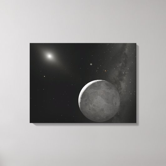 Kunstkunstenaarsconcept Kuiper Belt object Canvas Afdruk (Voorkant)